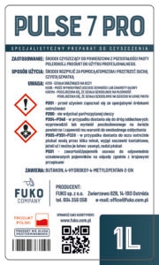 FUKO chemia przemysłowa - FUKO ETYKIETA PULSE 7 PRO 70x120